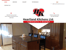 Tablet Screenshot of heartlandkitchens.ca